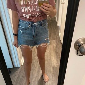 Ohh waist cutoff jean shorts